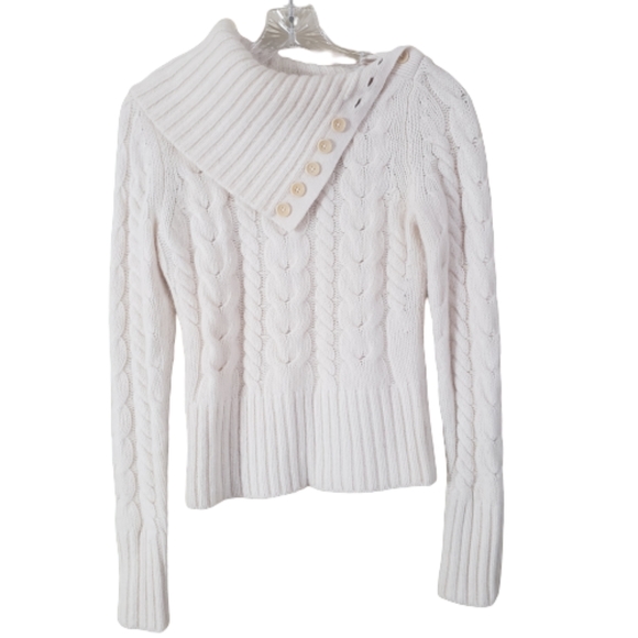Banana Republic Angora & Wool Cable Knit Sweater Banana Republic Angora & Wool Cable Knit Sweater